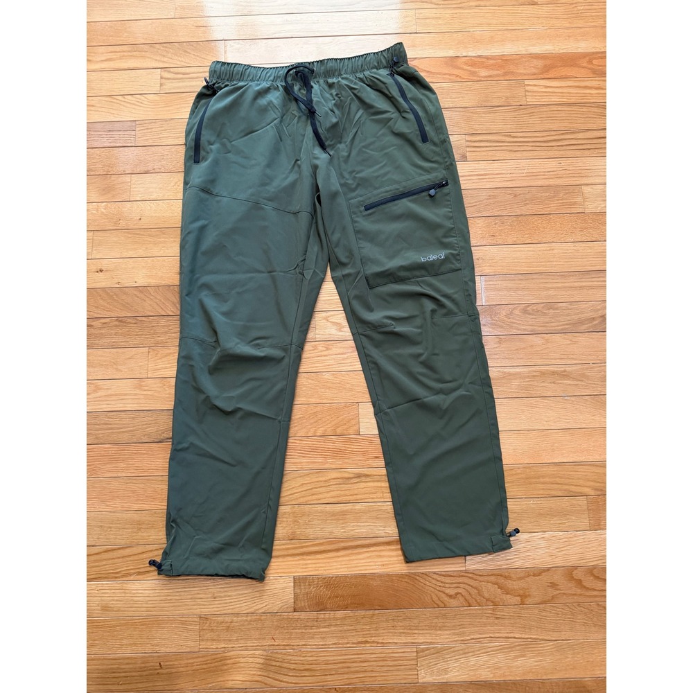 Baleaf Womens Hiking Pants Olive Green Size L Lightweight Stretch Cargo Joggers